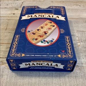 MANCALA Board Game with Gemstone Playing Pieces